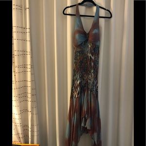 Alberto Makali 100% Silk Halter Dress size 12